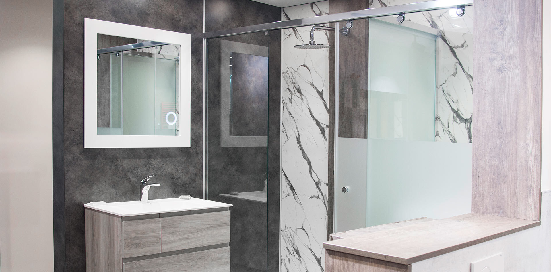 Moderne Pflegedusche