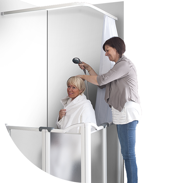 Moderne Pflegedusche